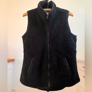 Old Navy Black Fleece Vest